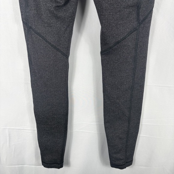 Lululemon Speed Tight IV Giant Herringbone Black Gray Leggings With Pockets - Picture 5 of 7